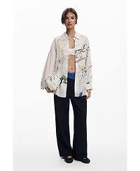 Desigual Women's Fluid collage shirt