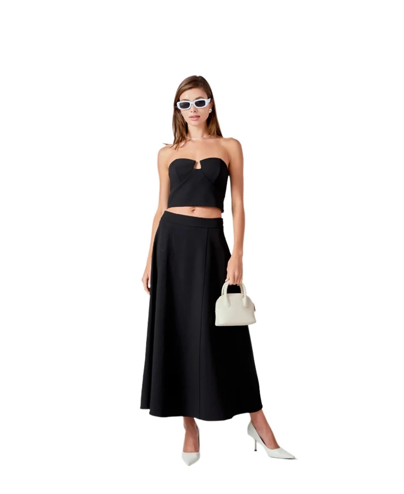 endless rose Women's V Strapless Top