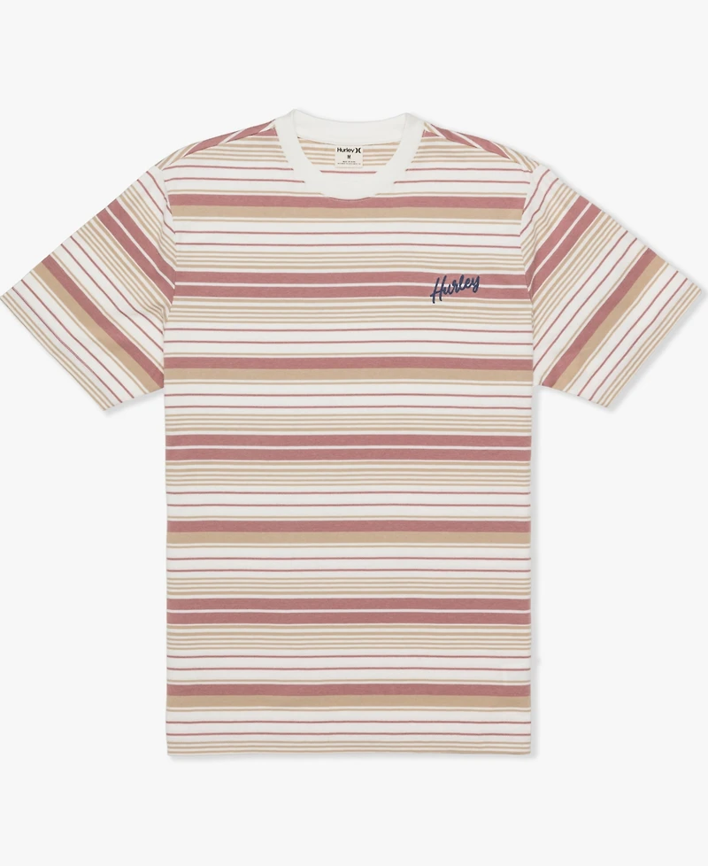 Hurley Men's Naturals Stripe Short Sleeve T-Shirt