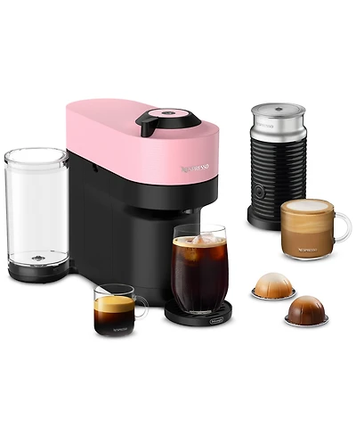 Nespresso Vertuo Pop+ Coffee and Espresso Maker by DeLonghi with Milk Frother, Candy Pink