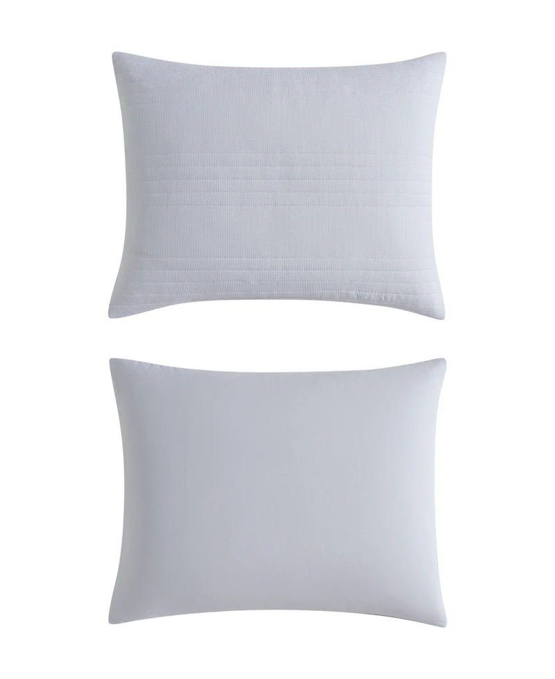 Vera Wang Seersucker Stripe 3-Pc. Quilt Set