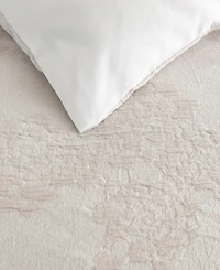 Vera Wang Roses Cotton Jacquard 3-Pc. Comforter Set, King