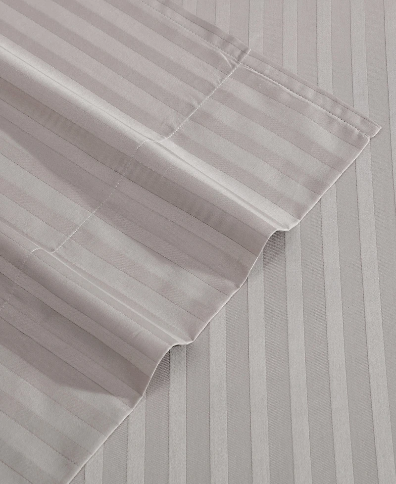Vera Wang Dobby Stripe 290-Thread Count Cotton 4-Pc. Sheet Set
