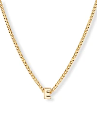 brook & york Gold Plated Kira Mini Initial Short Pendant Necklace
