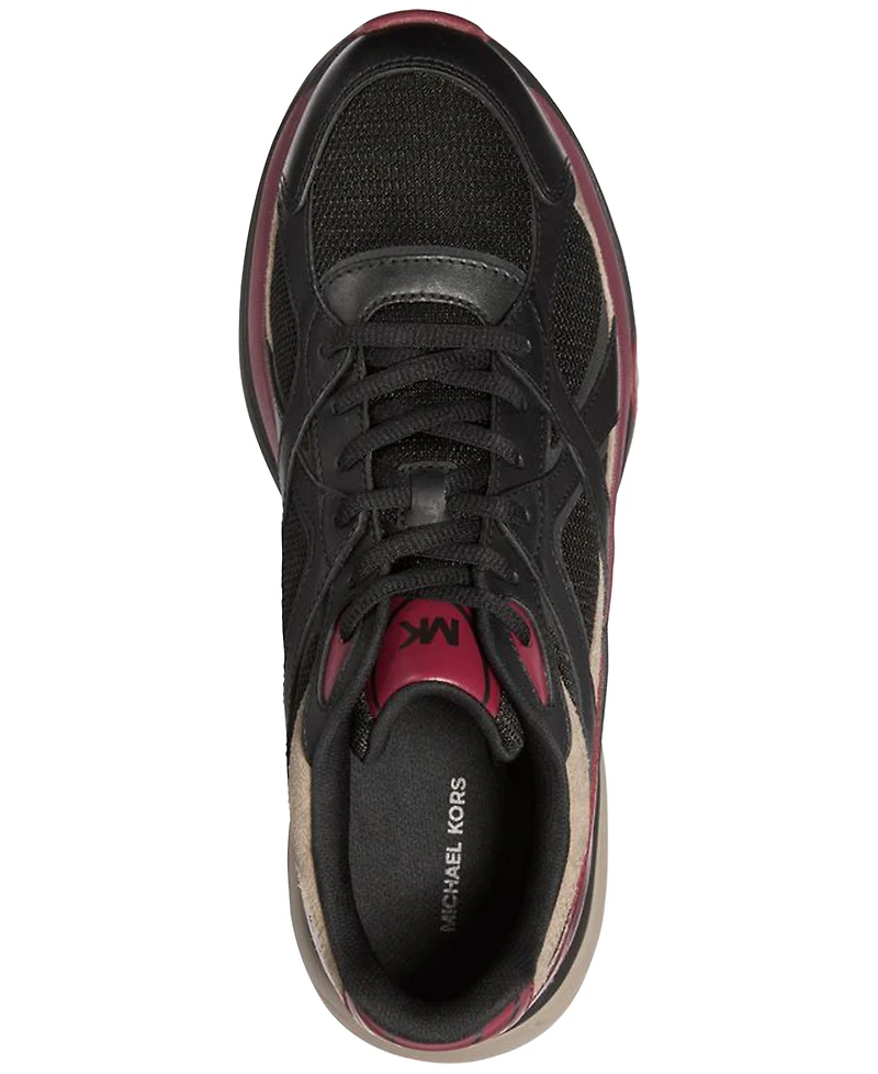 Michael Kors Men's Leo Suede Mixed-Media Trainers