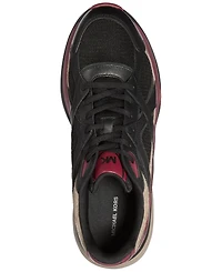 Michael Kors Men's Leo Suede Mixed-Media Trainers