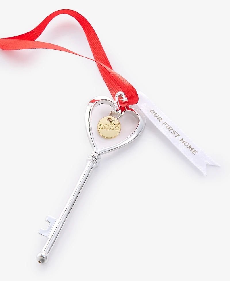 Holiday Lane Our First Home 2025 Heart Key Ornament, Macy's Exclusive