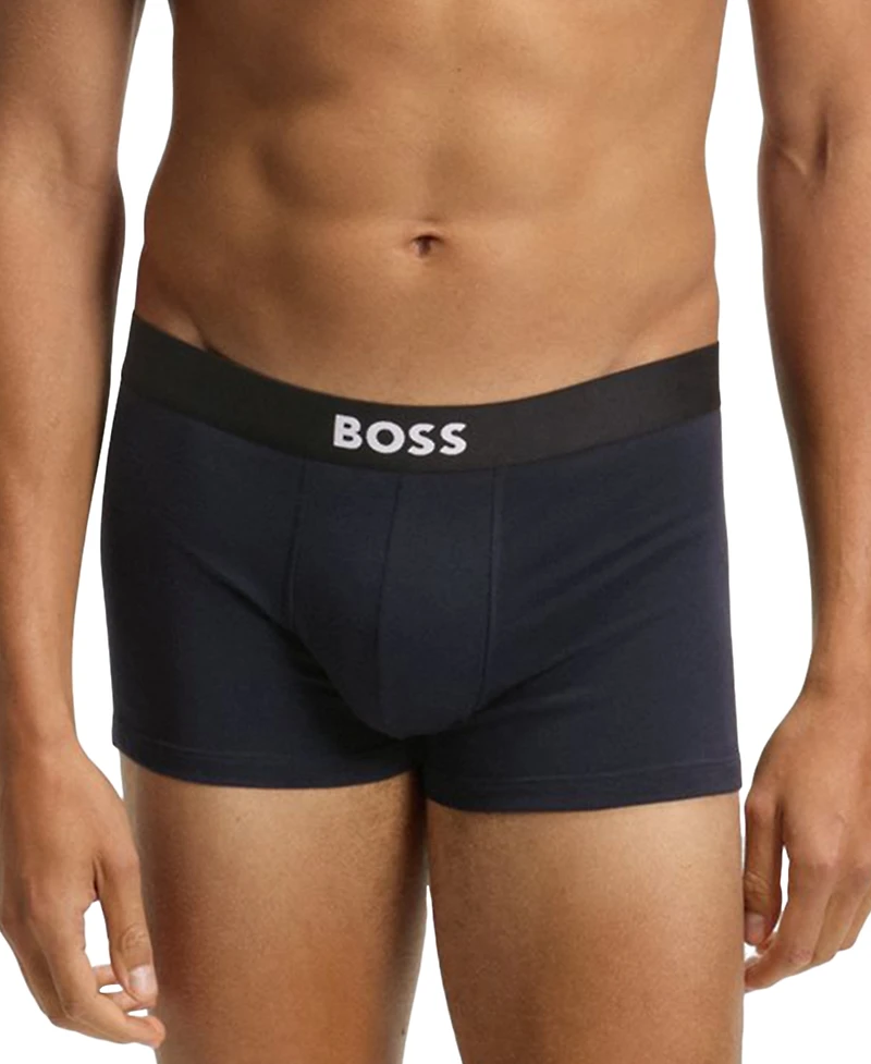 Boss by Hugo Men's One 3-Pk. Logo Waistband Trunks