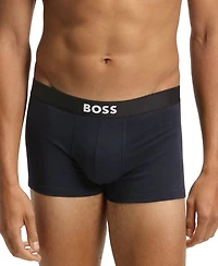 Boss by Hugo Men's One 3-Pk. Logo Waistband Trunks