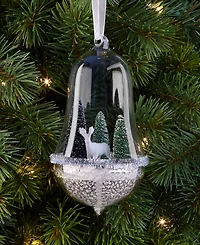 Holiday Lane Enchanted Emerald Deer in Greenery Dome Ornament, Macy's Exclusive