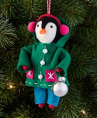 Holiday Lane Tiny Tidings Dressed-Up Penguin Ornament, Macy's Exclusive