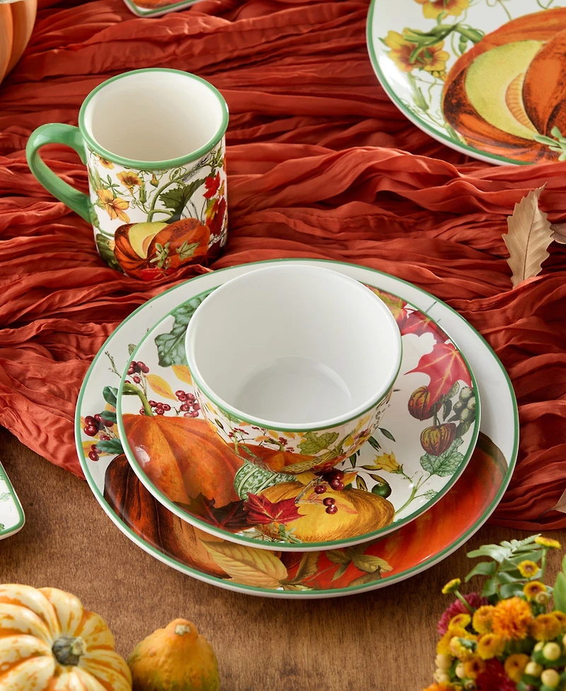 Certified International Harvest Fields 16 Pc. Dinnerware Set, Service for 4