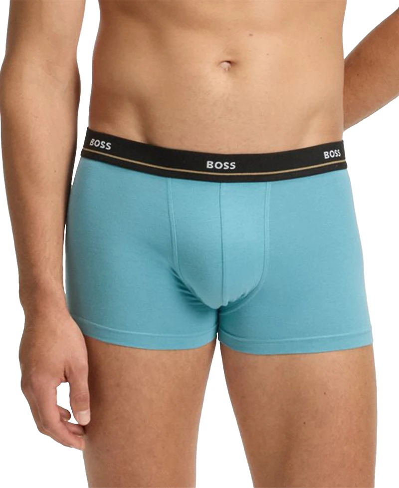 Boss by Hugo Men's Essential 5-Pk. Logo Waistband Trunks