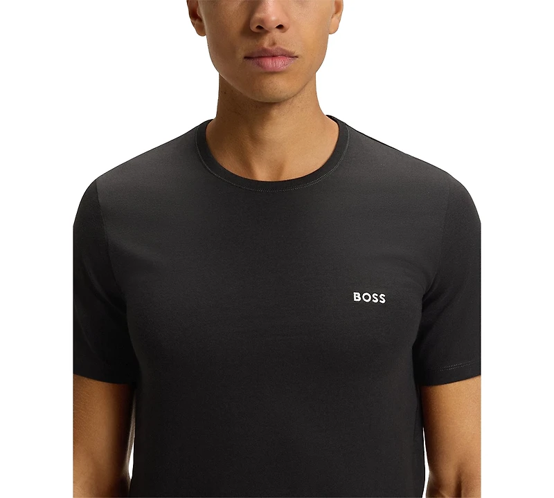 Boss by Hugo Men's Classic 3-Pk. Solid Crewneck T-Shirts
