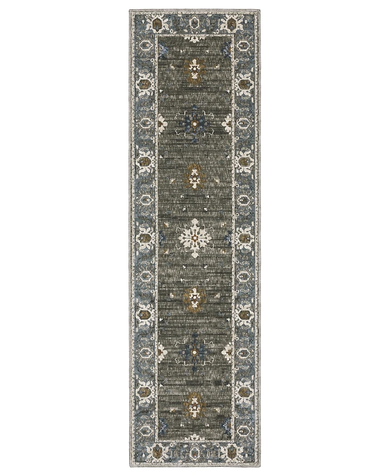 Oriental Weavers Ellington ELL09 2'3"x7'6" Runner Area Rug