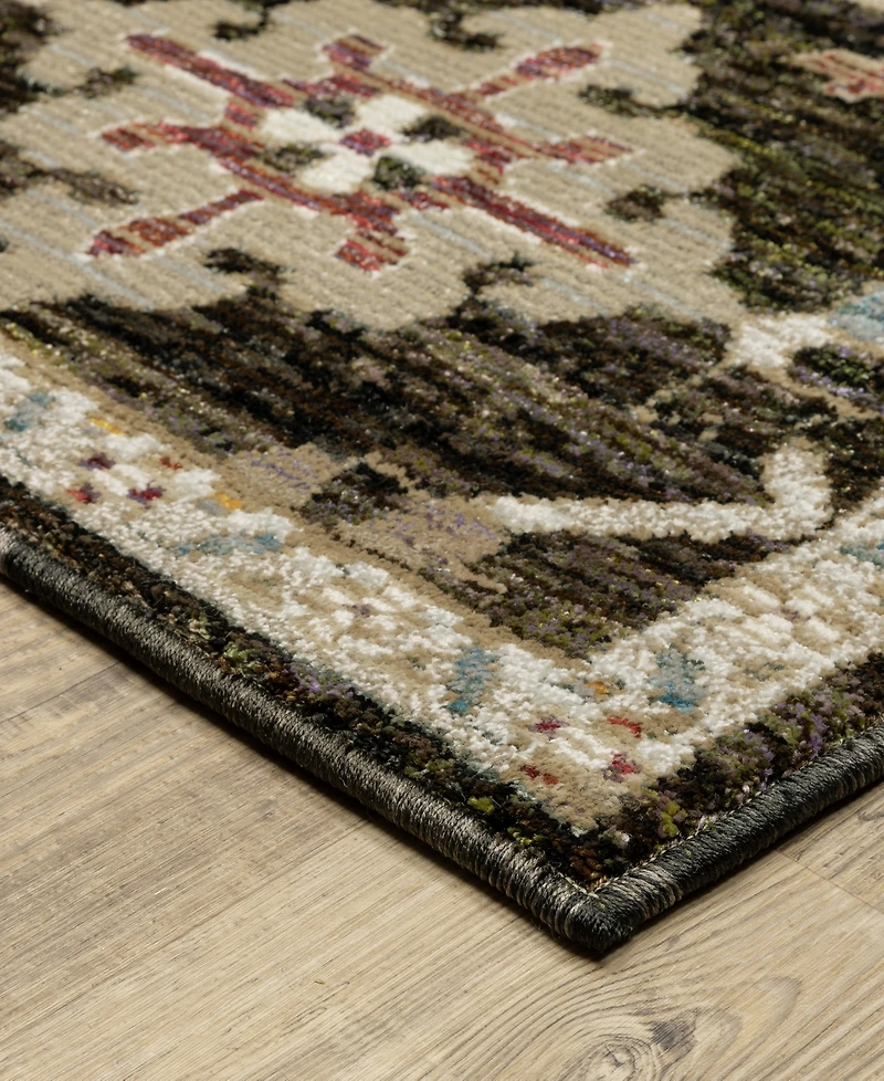 Oriental Weavers Andorra 2396B 2'6"x12' Runner Area Rug