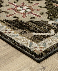 Oriental Weavers Andorra 2396B 2'6"x12' Runner Area Rug