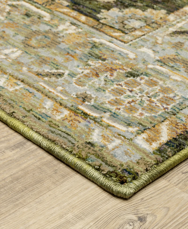 Oriental Weavers Andorra 2417B 2'6"x12' Runner Area Rug