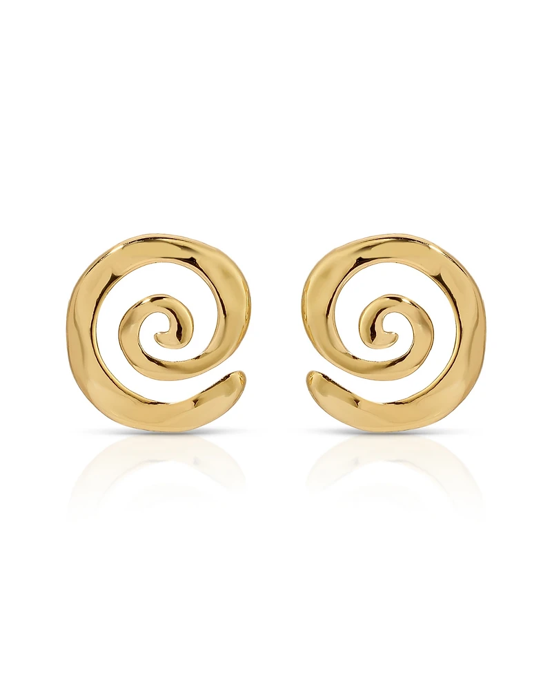 Ettika Aura Swirl Stud Earrings