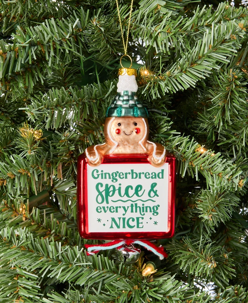 Holiday Lane Gingerbread Village Gingerbread Bell Ornament, Macy's Exclusive