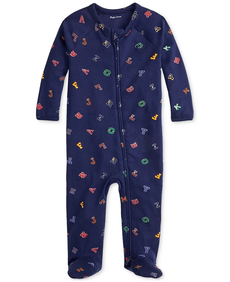 Polo Ralph Lauren Baby Boys Alphabet-Print Coveralls