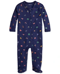 Polo Ralph Lauren Baby Boys Alphabet-Print Coveralls
