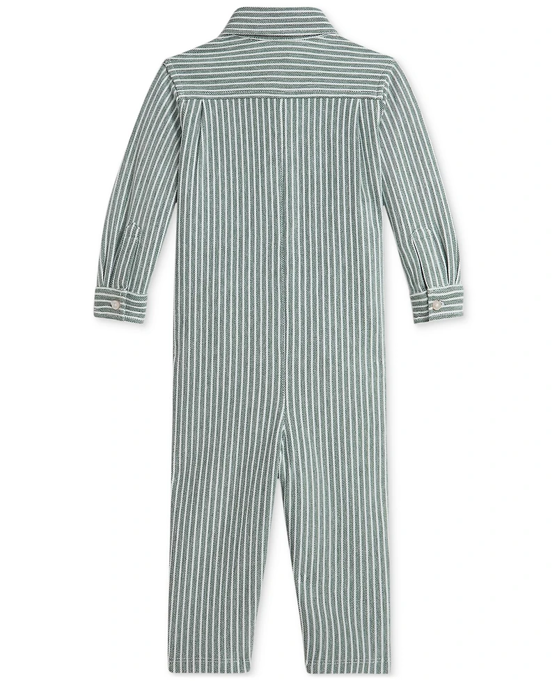 Polo Ralph Lauren Baby Boys Striped Oxford Coveralls
