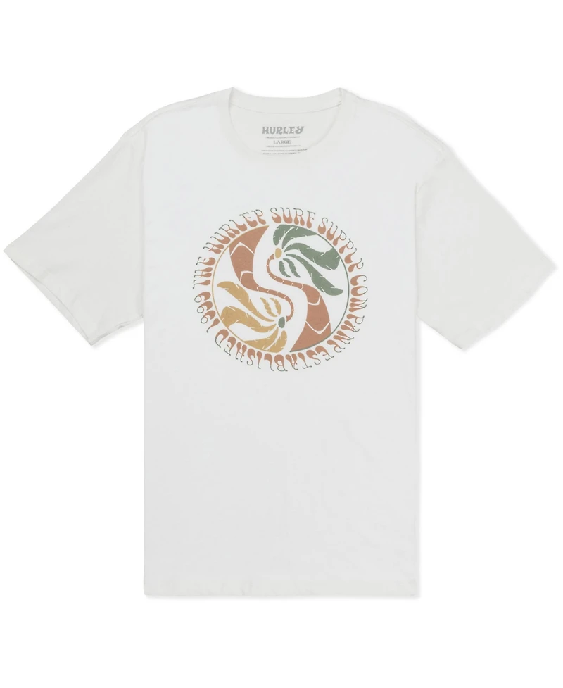 Hurley Men's Yin Yang Palms Short Sleeve T-Shirt
