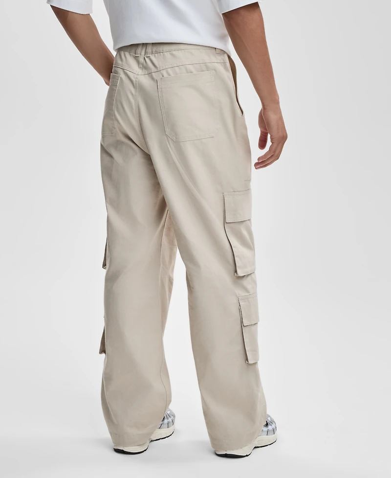 Mode of One Men's Relaxed Canvas Cargo Pants, Macy's Exclusive