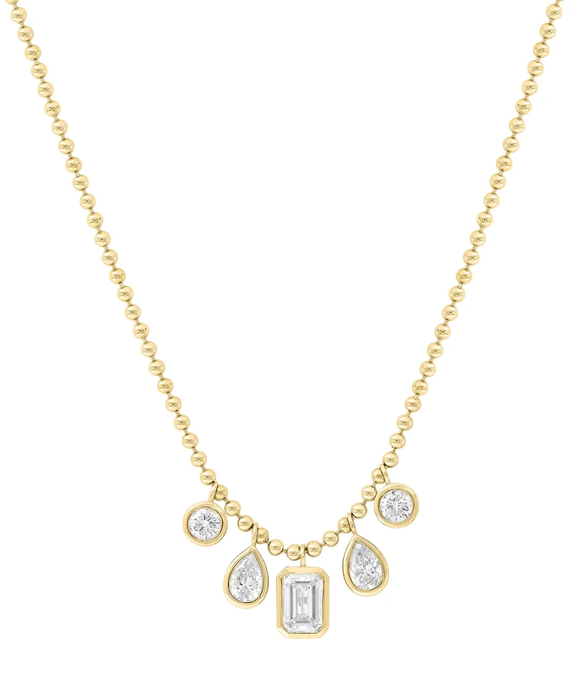 Effy Lab Grown Diamond 18" Statement Necklace (2-1/6 ct. t.w.) in 14k Yellow Gold