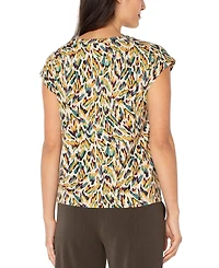 Liverpool Los Angeles Women's Boat-Neck Sleeveless Knit Top