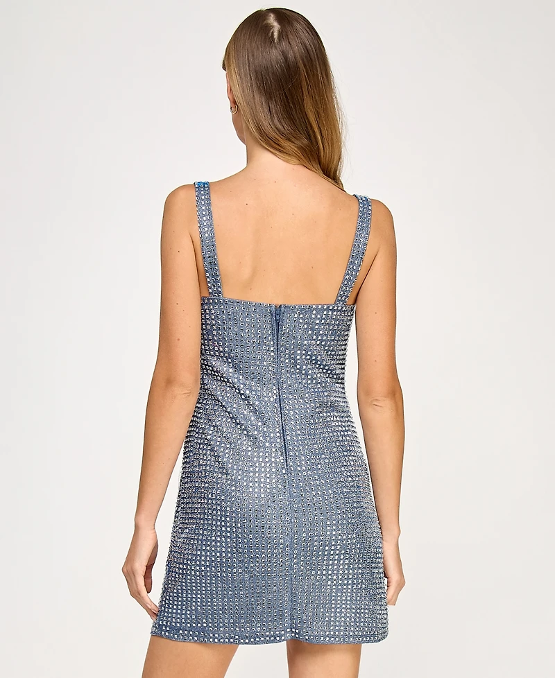 Seni & Cade Juniors' Embellished Shine Bodycon Dress