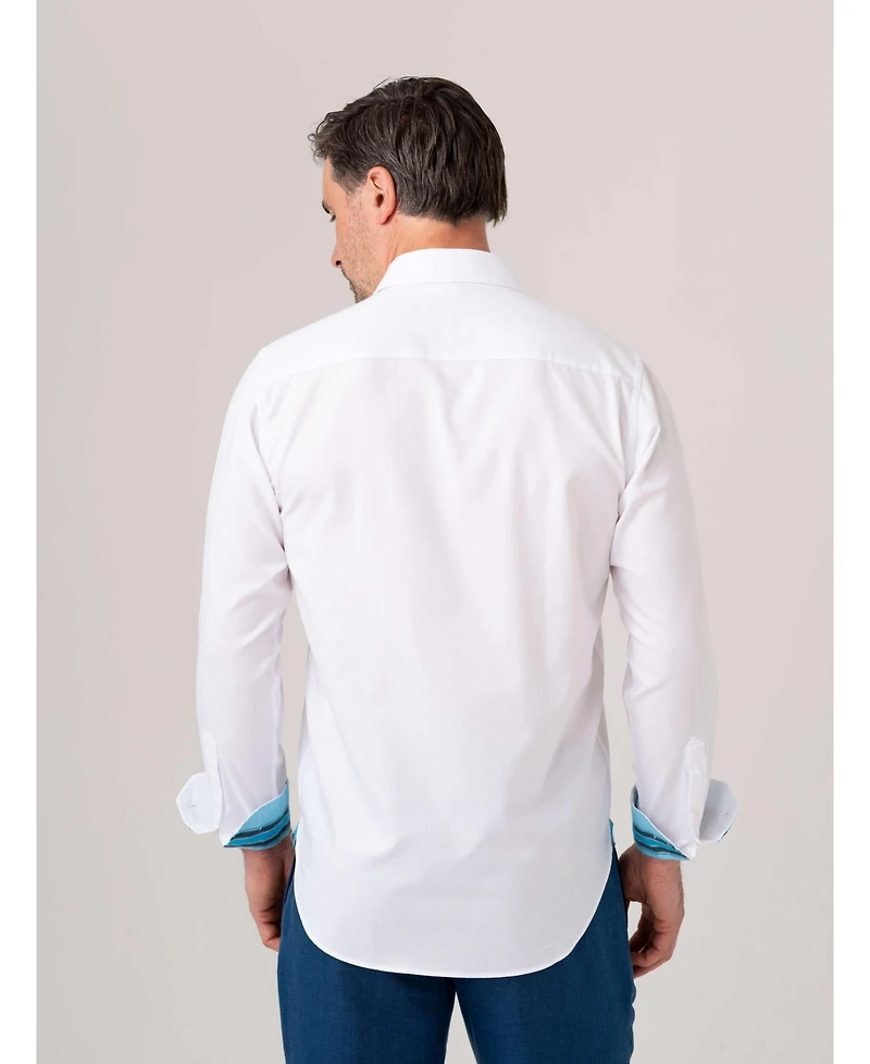 Koy Clothing Men's Pinpoint Oxford Long Sleeve Shirt