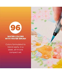 Sakura Koi Water Studio Watercolors, 3 Piece Set, 96 Colors