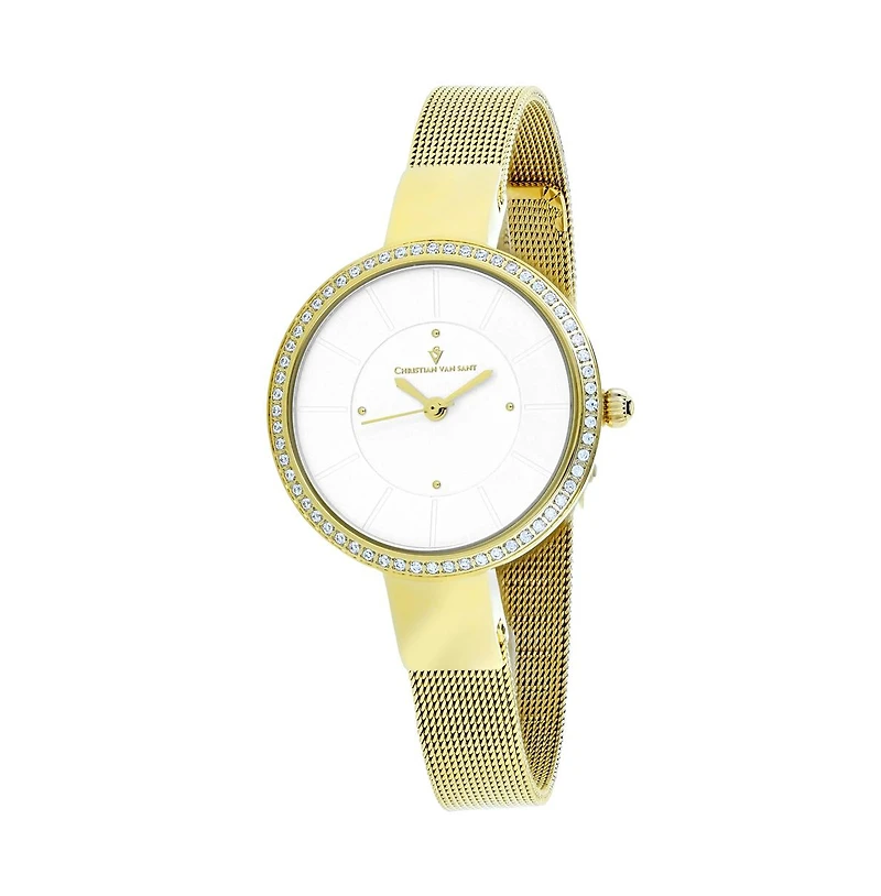 Christian Van Sant Women's Reign Silver Dial Watch - CV0222