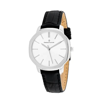 Christian Van Sant Women's Octave Slim Silver Dial Watch