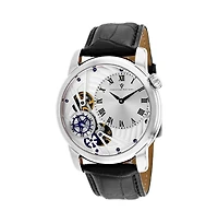 Christian Van Sant Men's Sprocket Auto-Quartz Silver Dial Watch
