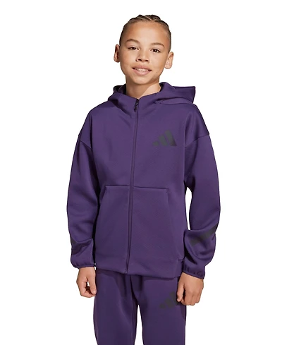 adidas Big Boys Full-Zip Hooded Track Jacket