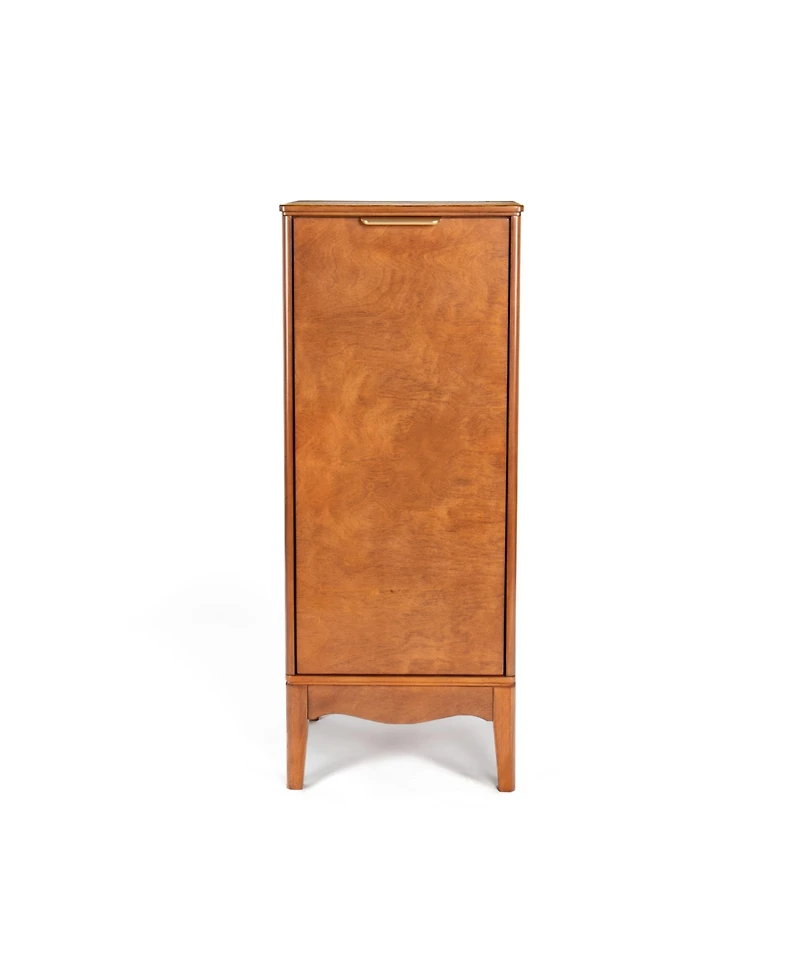 Casainc Modern Bathroom Floor & Linen Cabinet with Adjustable Shelves and Antique Brass Hardware