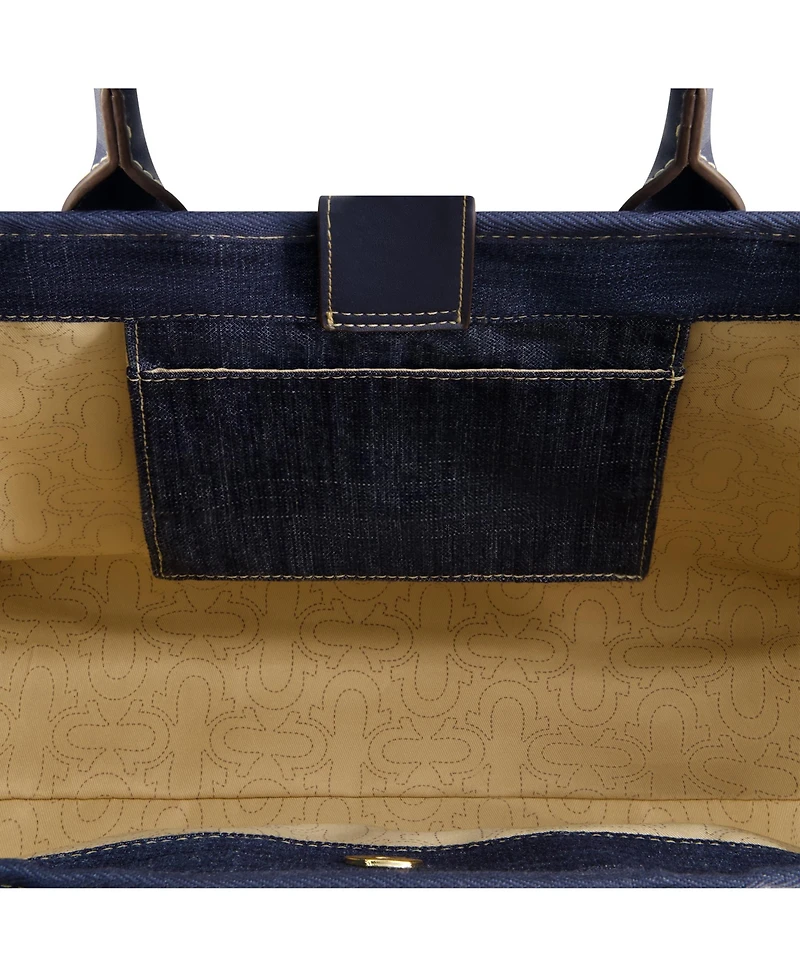 True Religion Buddha Pocket Denim Tote