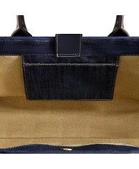 True Religion Buddha Pocket Denim Tote
