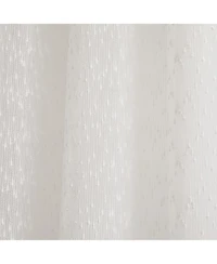 Lush Decor Aileen Textured Raindrop Sheer Window Curtain Panels White Pair 38x84