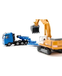 Siku 1/87 Liebherr 974 Excavator with Man Truck & Lowboy Trailer by Siku