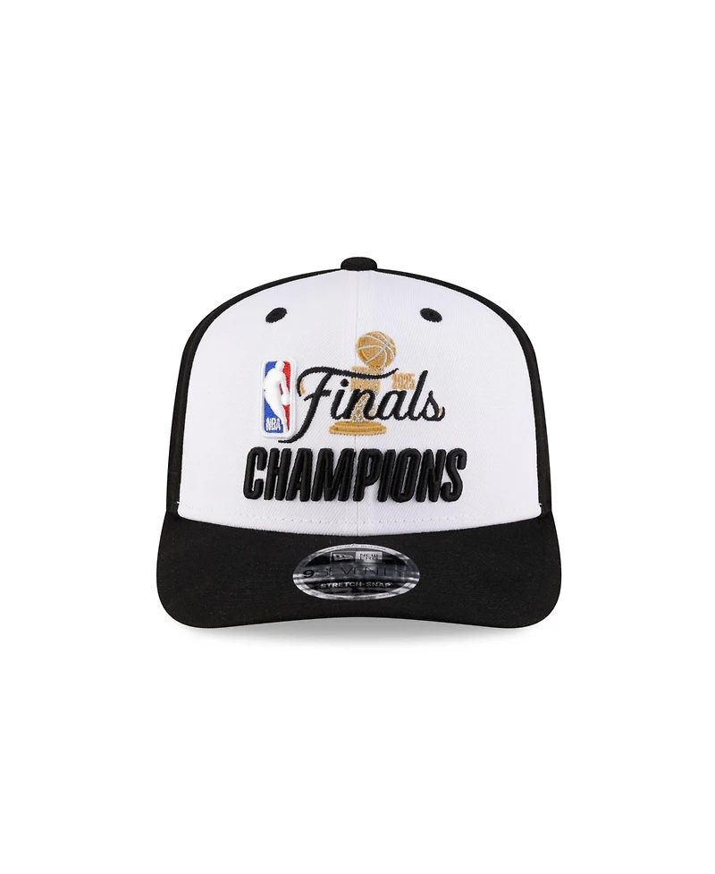 New Era Men's White/Black Oklahoma City Thunder 2025 Nba Finals Champions Parade 9SEVENTY Stretch-Snap Adjustable Hat