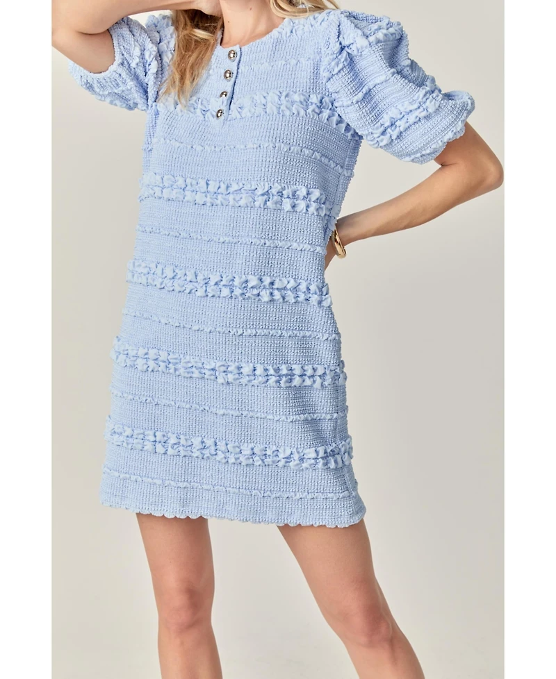 English Factory Women's Smocked Mini Dress