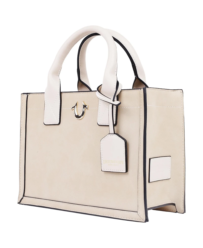 True Religion Modern Edge Suede Tote