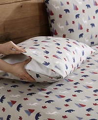 Beatrice Home Fashions Lodge 100-Thread Count Microfiber -Pc. Sheet Set