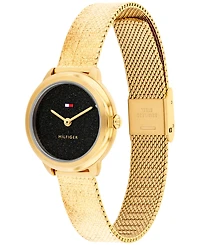Tommy Hilfiger Women's Quartz Gold Tone Stainless Steel Mesh Bracelet Watch, 26mm
