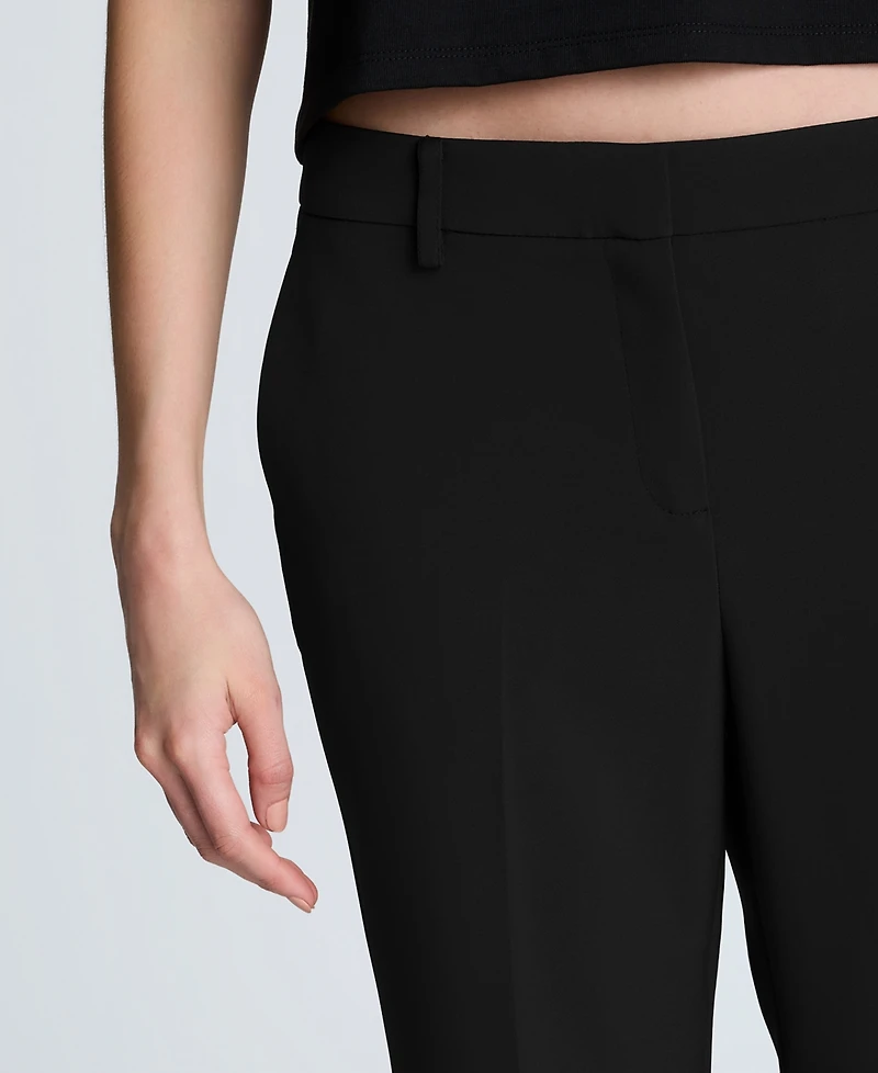 Kenneth Cole Women's Luxe Twill High Rise Flare Pants