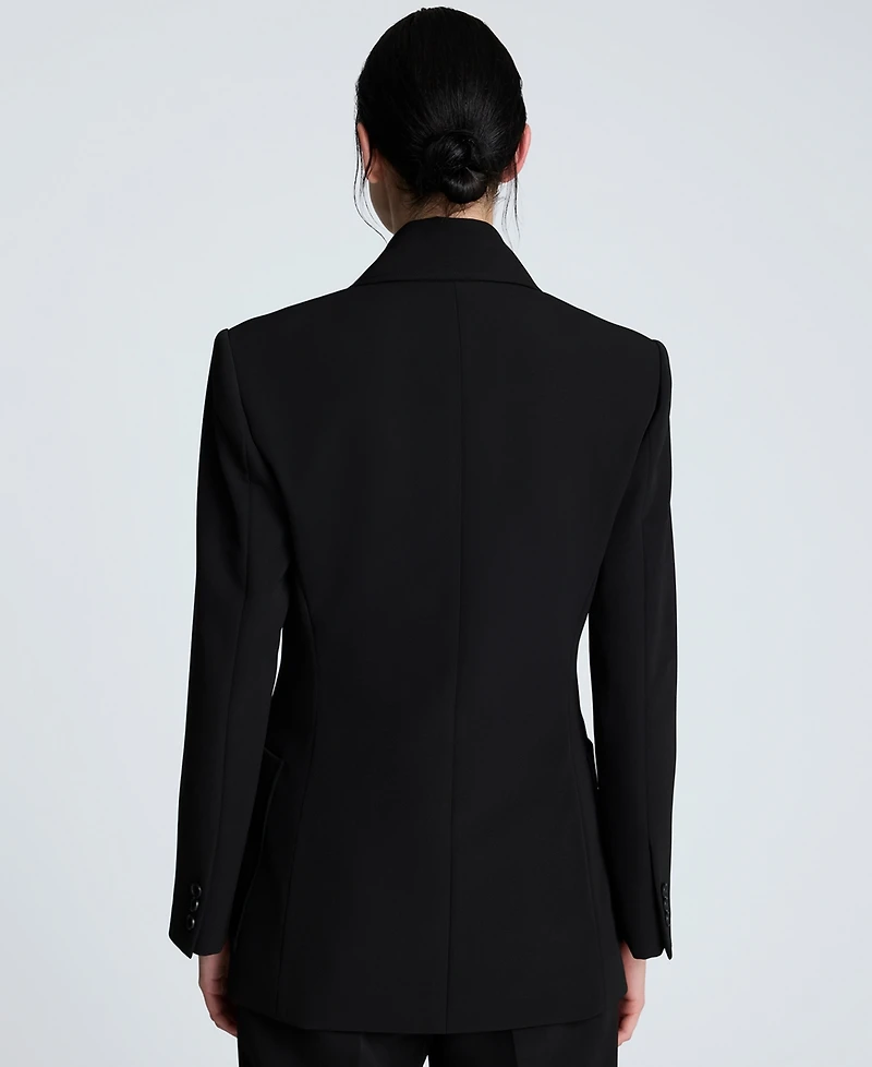 Kenneth Cole Women's Luxe Twill Double-Breasted Blazer